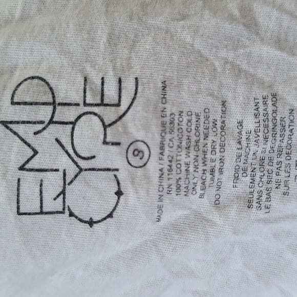 Empyre Cotton Tee Size Small White - Picture 2 of 3